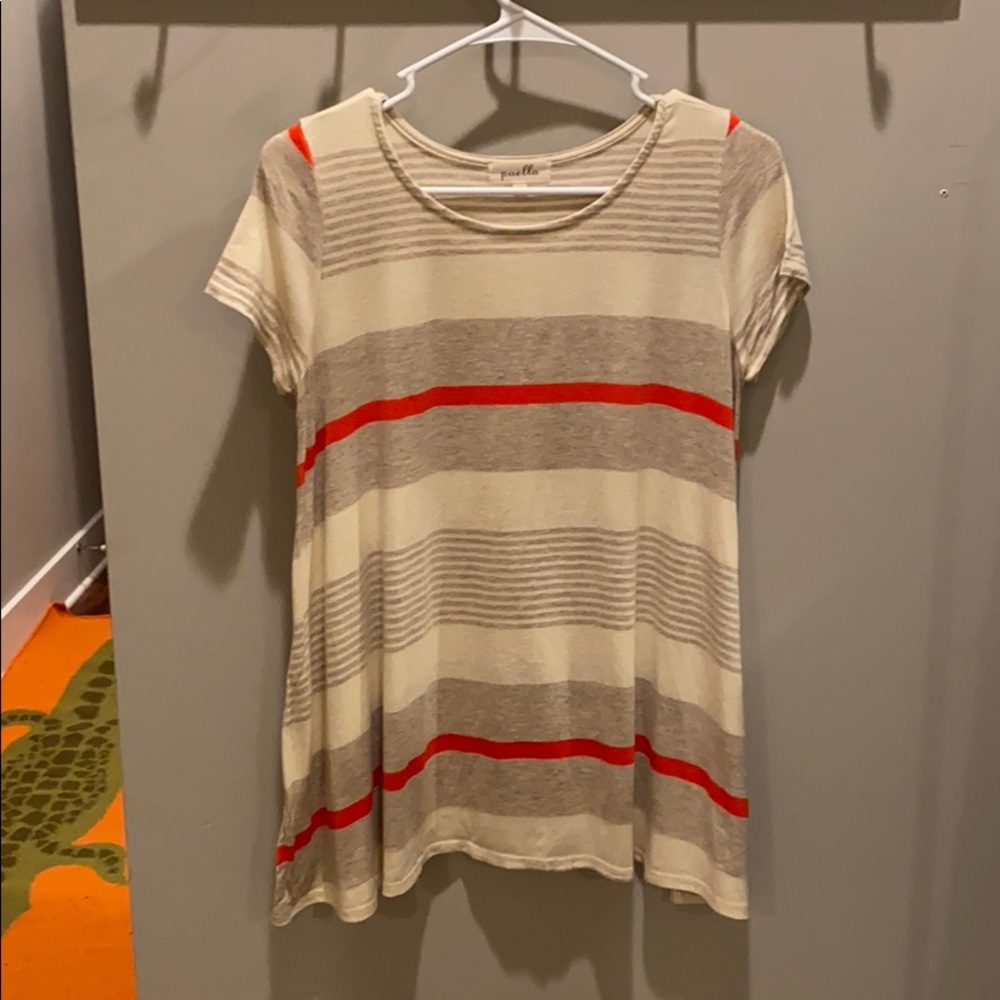 anthropologie striped tee shirt